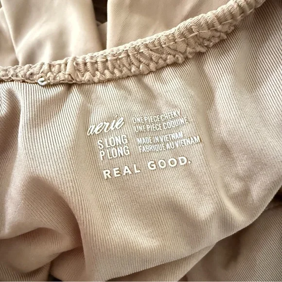 Aerie Tan One Piece Swimsuit Small-Long - Picture 4 of 8